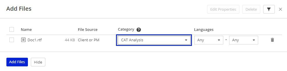 Adding CAT receivables and payables in XTRF 05