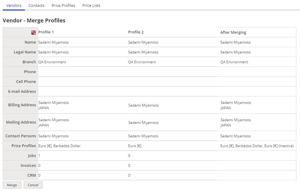 Duplicate profiles in XTRF 03